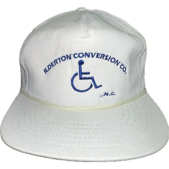 Ilderton Conversion Co. N.C. White Vintage SnapBack Hat Handicap Van Company - Picture 1 of 7